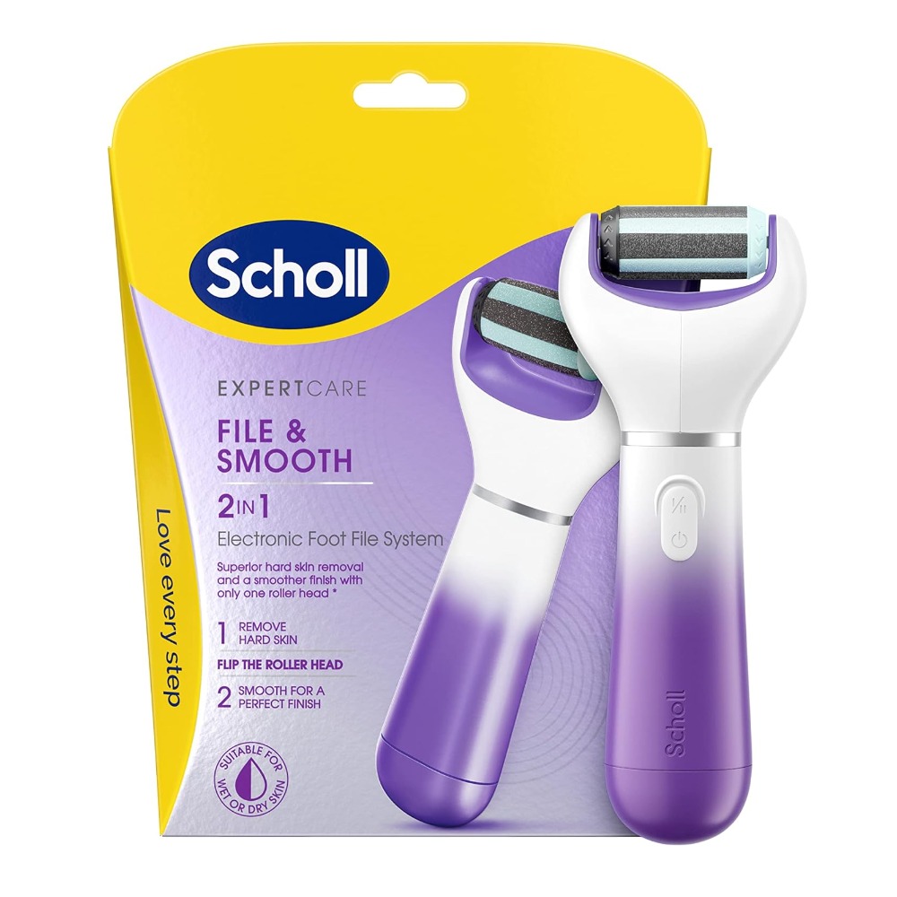 Scholl SCHOLL EXPERT CARE FILE & SMOOTH 2 IN 1 ELECTRONIC FOOT FILE